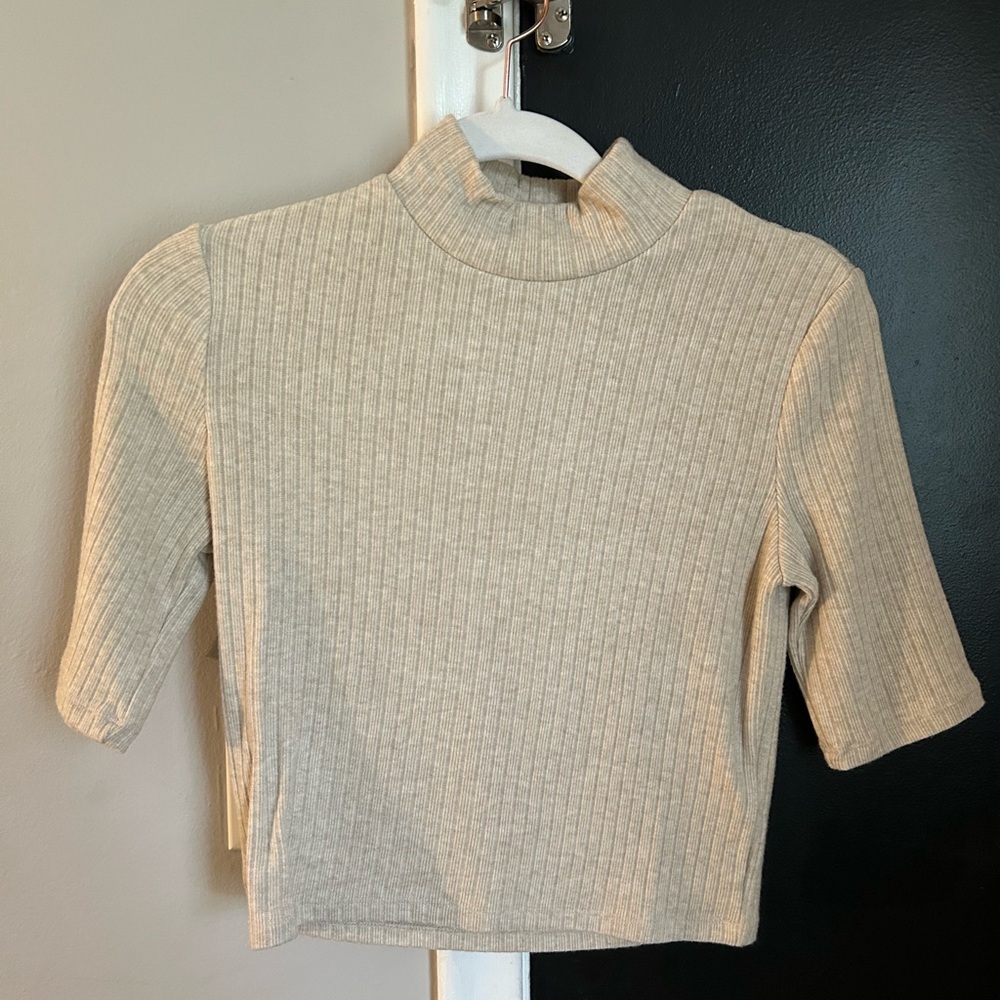 Zara ribbed knit top